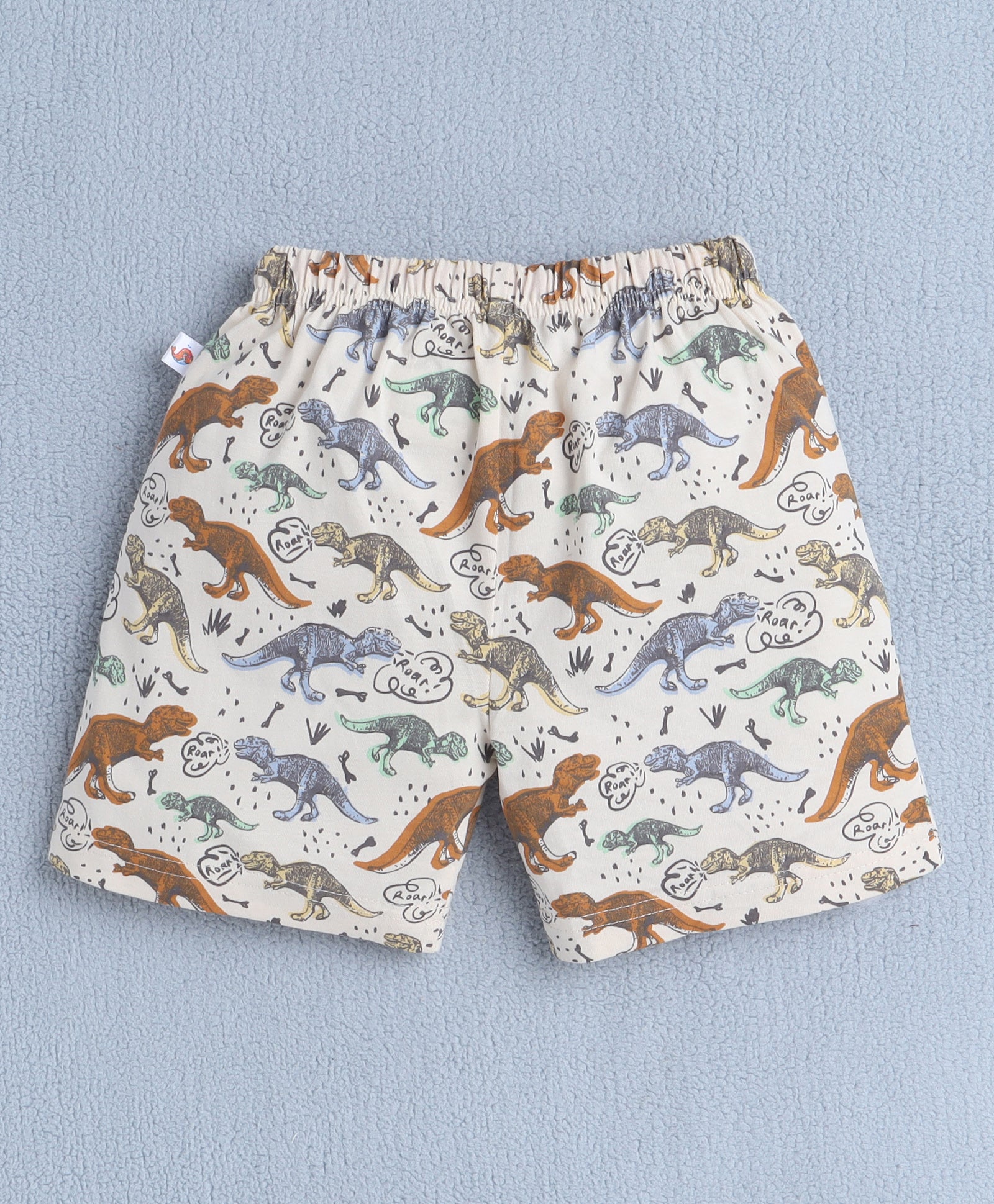 BUMZEE Beige Boys Half Sleeves T-Shirt & Short Set