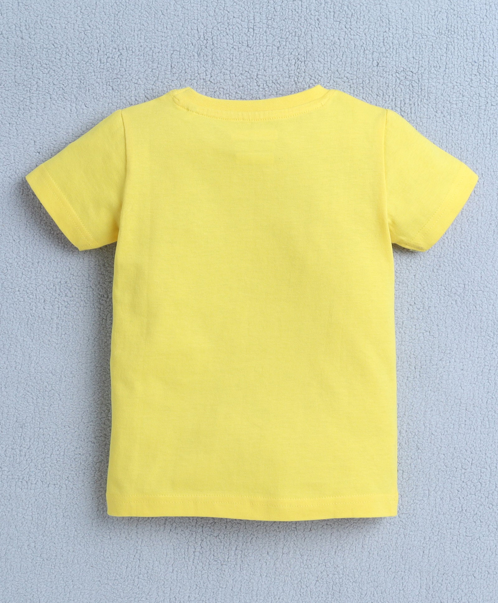 BUMZEE Yellow & Sky Blue Boys Half Sleeves T-Shirt & Short Set