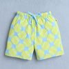 BUMZEE Yellow & Sky Blue Boys Half Sleeves T-Shirt & Short Set
