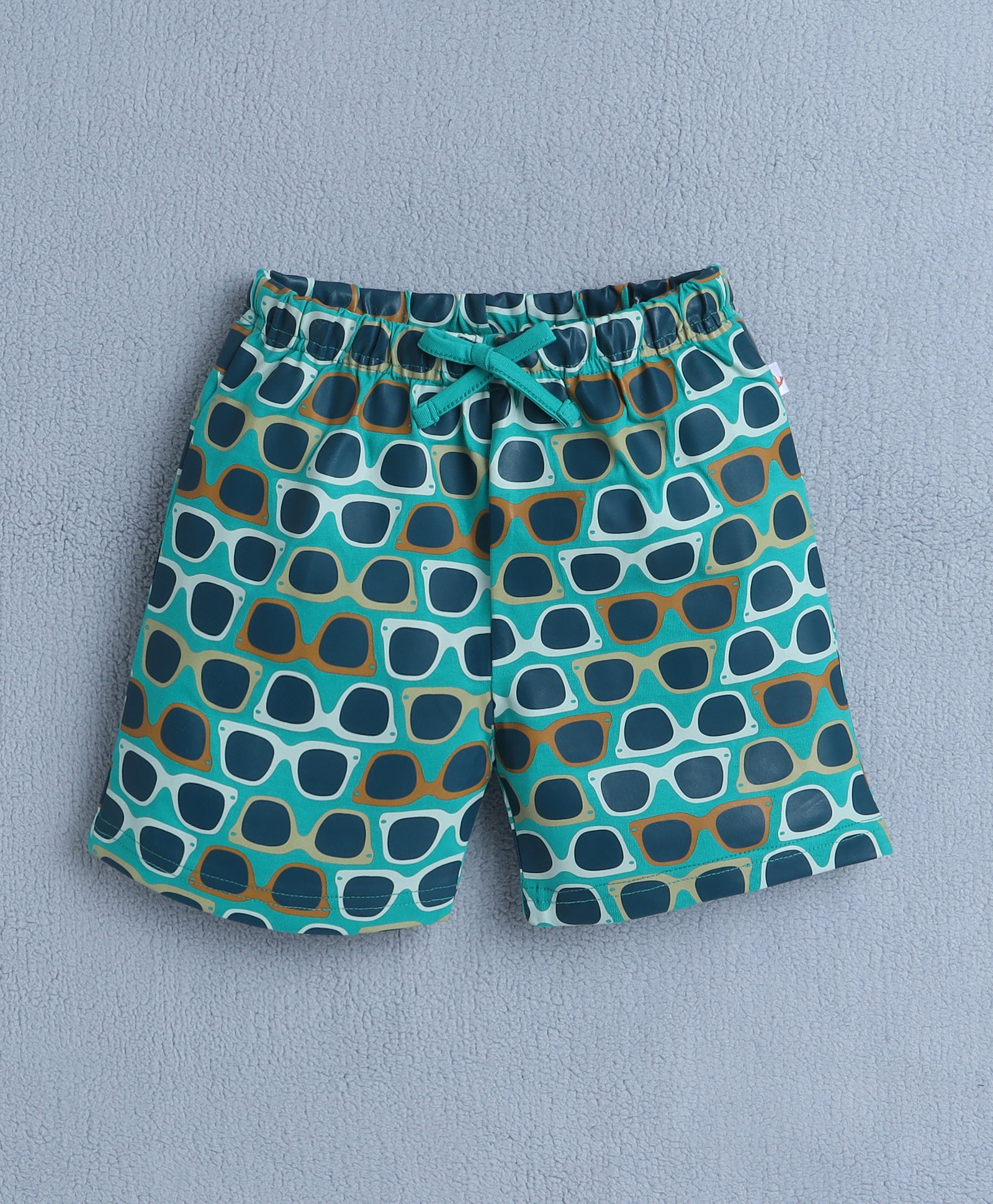 BUMZEE Blue & Green Boys Half Sleeves T-Shirt & Short Set