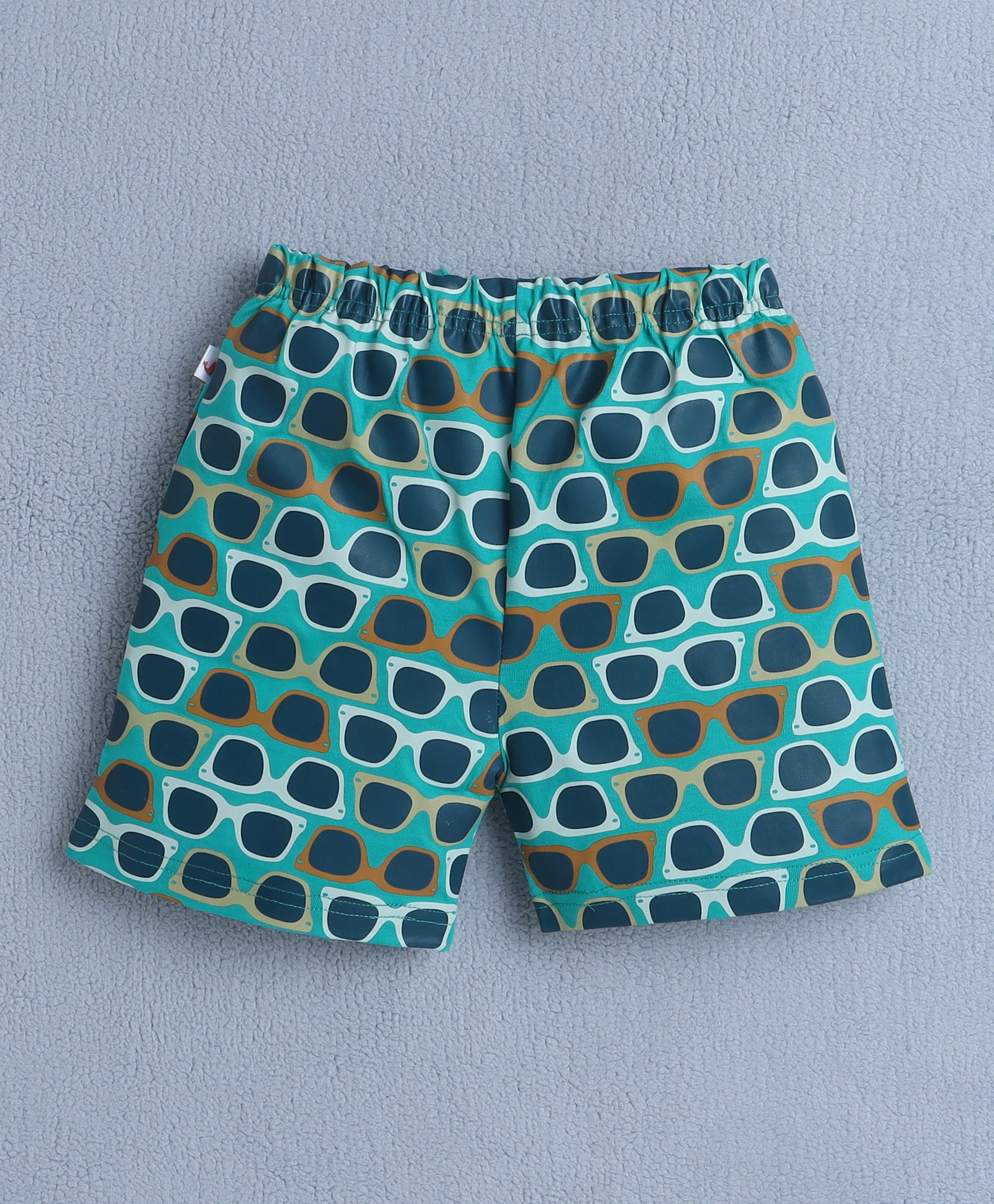 BUMZEE Blue & Green Boys Half Sleeves T-Shirt & Short Set