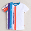 BUMZEE White & Blue Boys Half Sleeves T-Shirt & Short Set