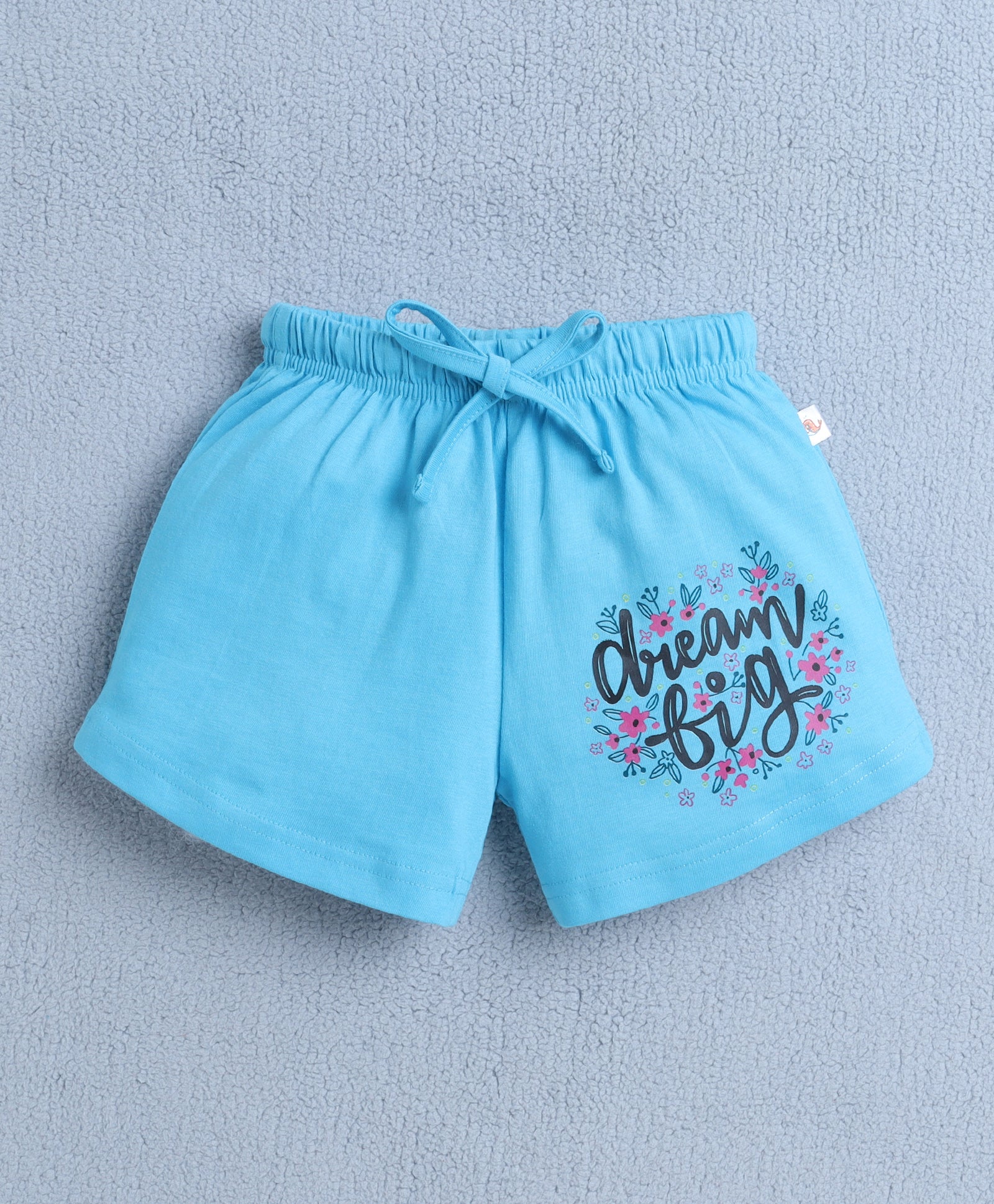 BUMZEE Pink & Blue Girls Sleeveless T-Shirt & Short Set
