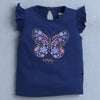 BUMZEE Navy & Pink Girls Sleeveless T-Shirt & Short Set