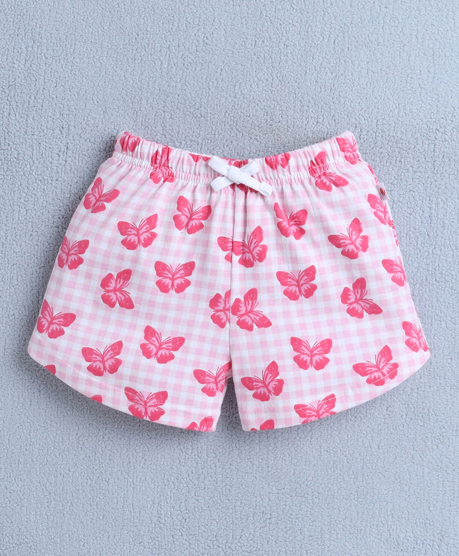 BUMZEE Navy & Pink Girls Sleeveless T-Shirt & Short Set