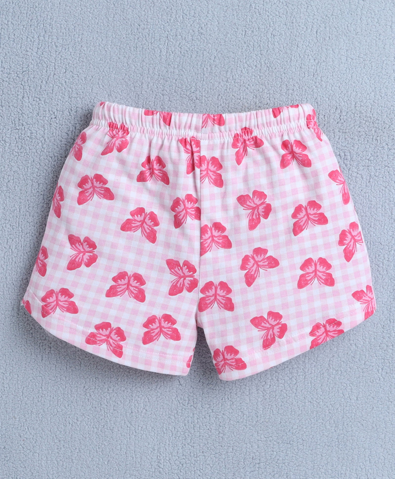 BUMZEE Navy & Pink Girls Sleeveless T-Shirt & Short Set