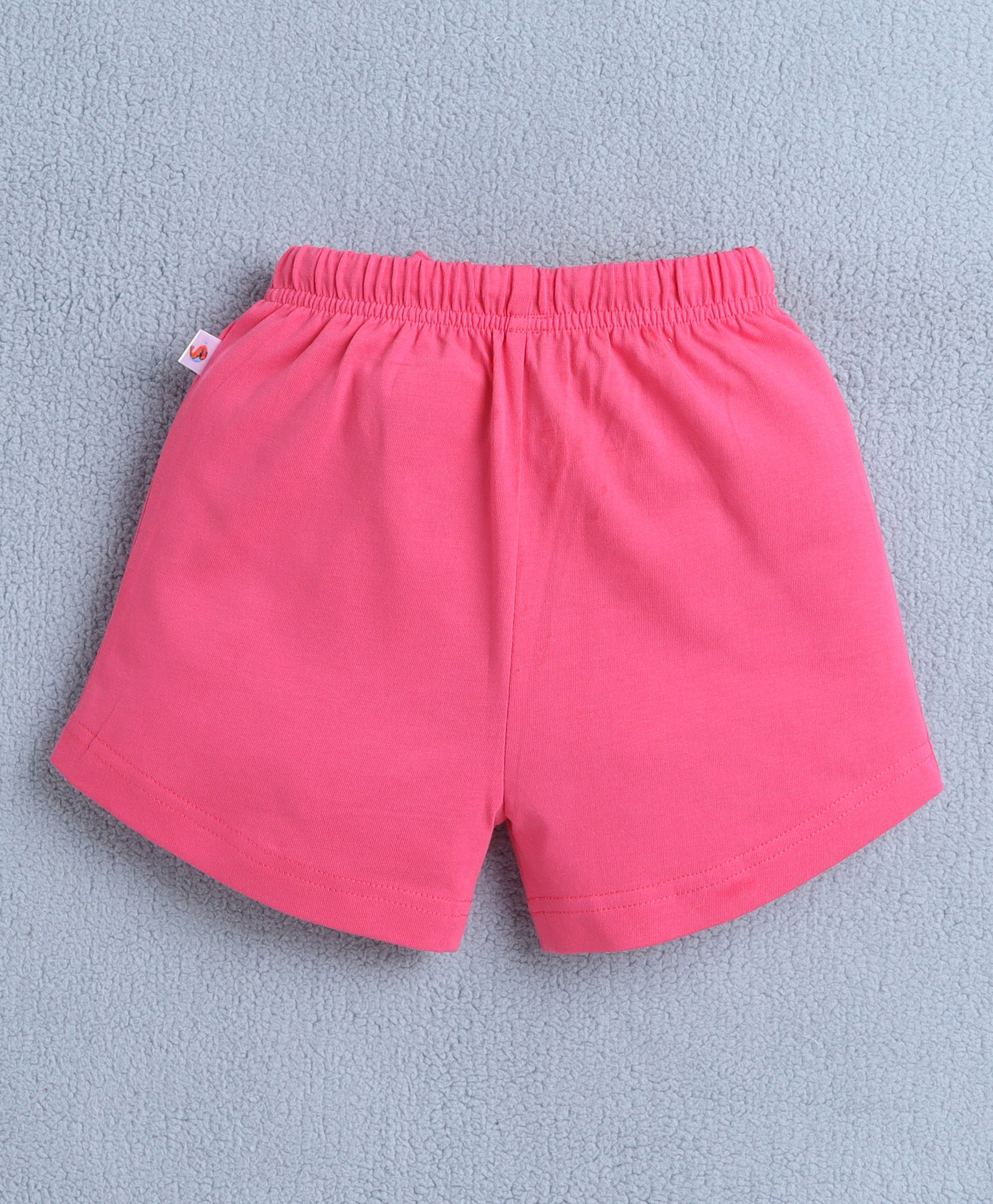 BUMZEE Peach & Pink Girls Sleeveless T-Shirt & Short Set