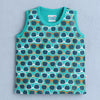 BUMZEE Peach & Green Boys Sleeveless T-Shirt Pack Of 2
