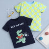 BUMZEE Navy & Yellow Boys Half Sleeves T-Shirt Pack Of 2