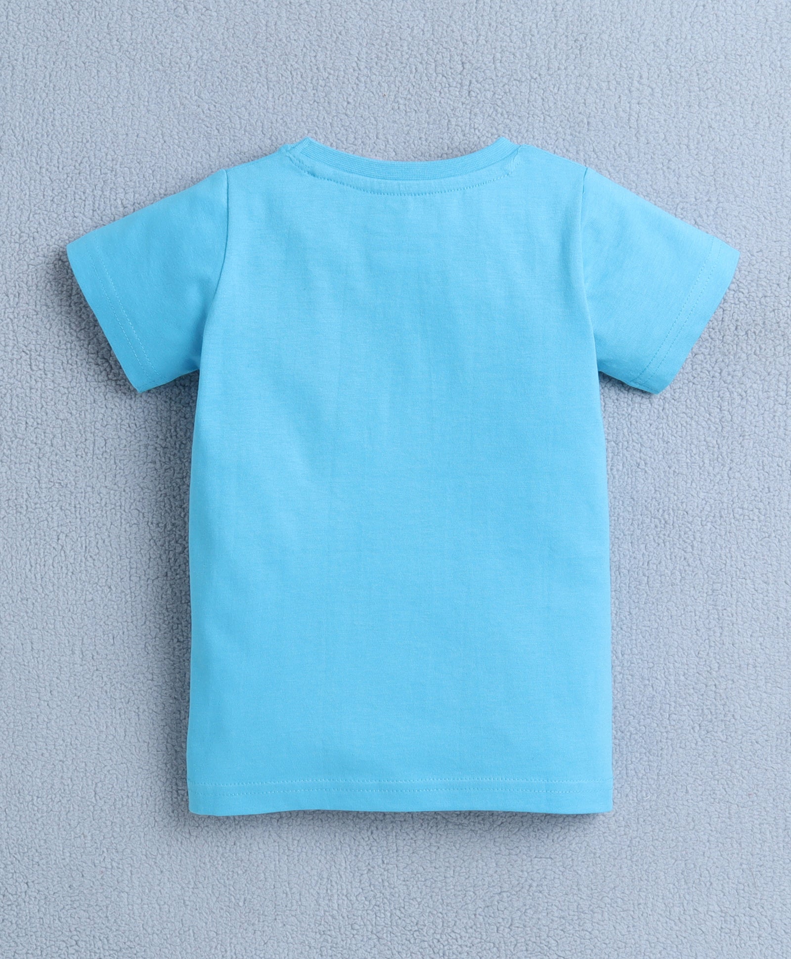 BUMZEE Blue & Multi Girls Half Sleeves T-Shirt Pack Of 2