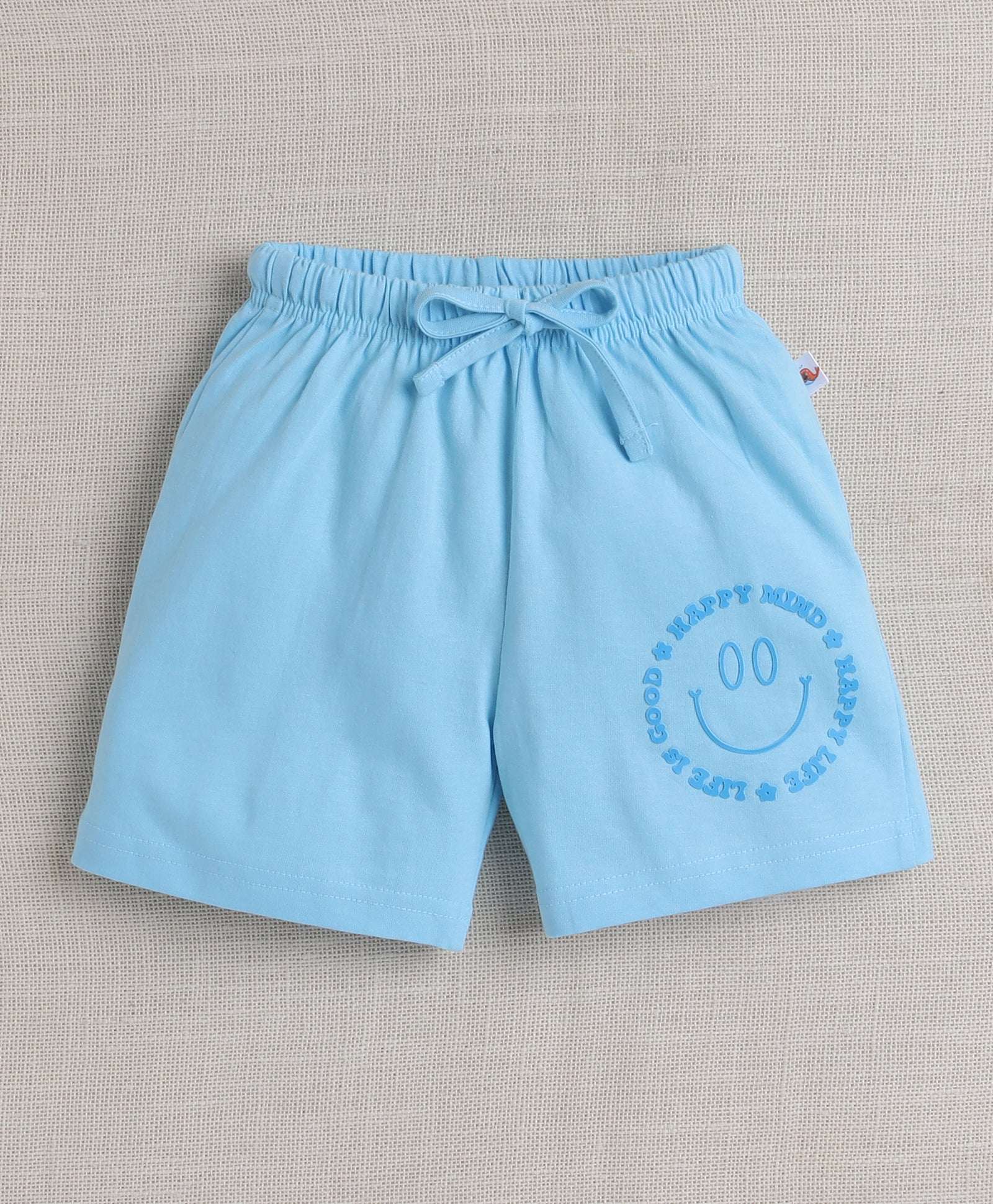 BUMZEE Sky Blue Boys Sleeveless T-Shirt & Short Set