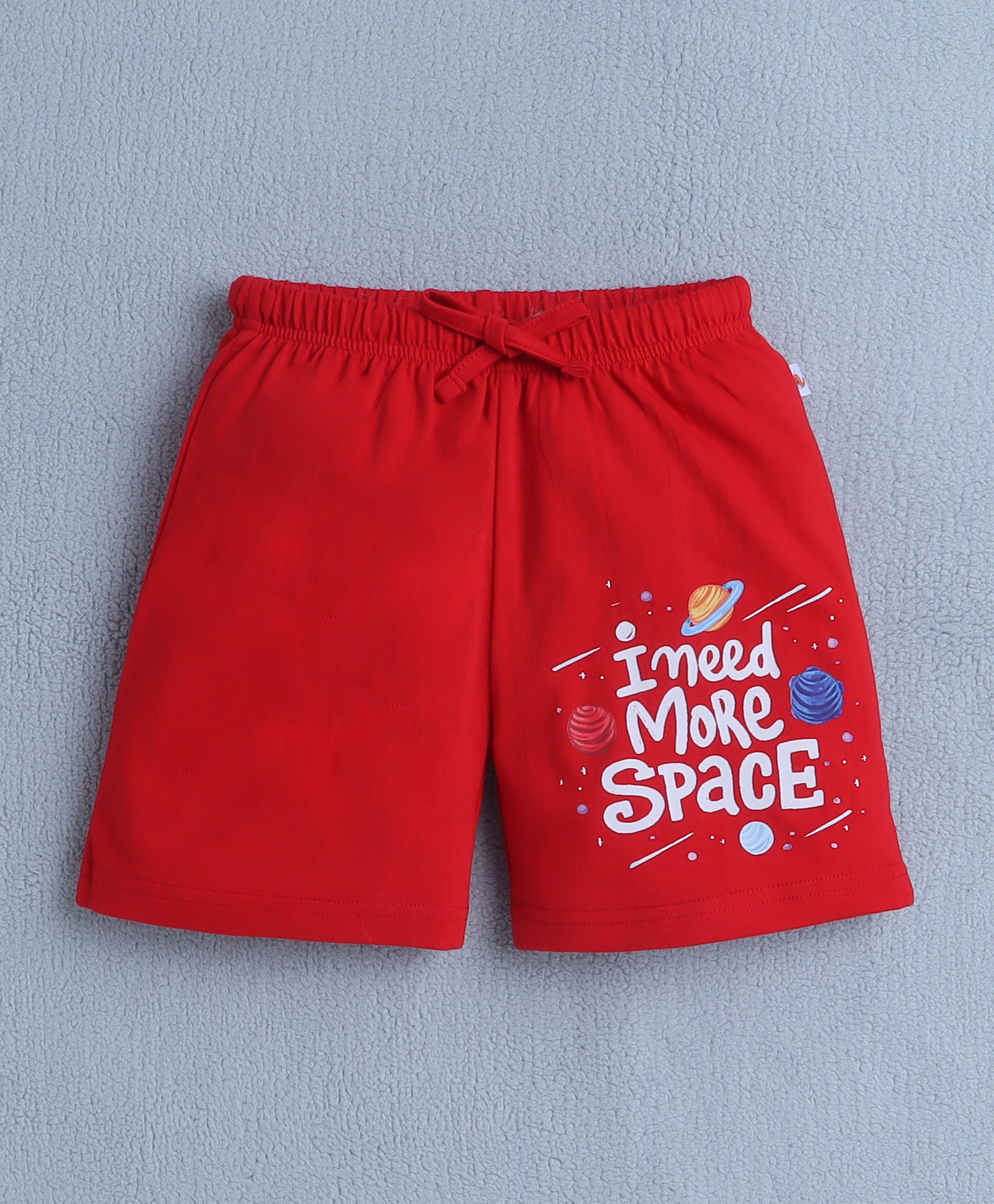BUMZEE Red & Pista Green Boys Shorts Pack Of 2