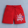 BUMZEE Red & Pista Green Boys Shorts Pack Of 2