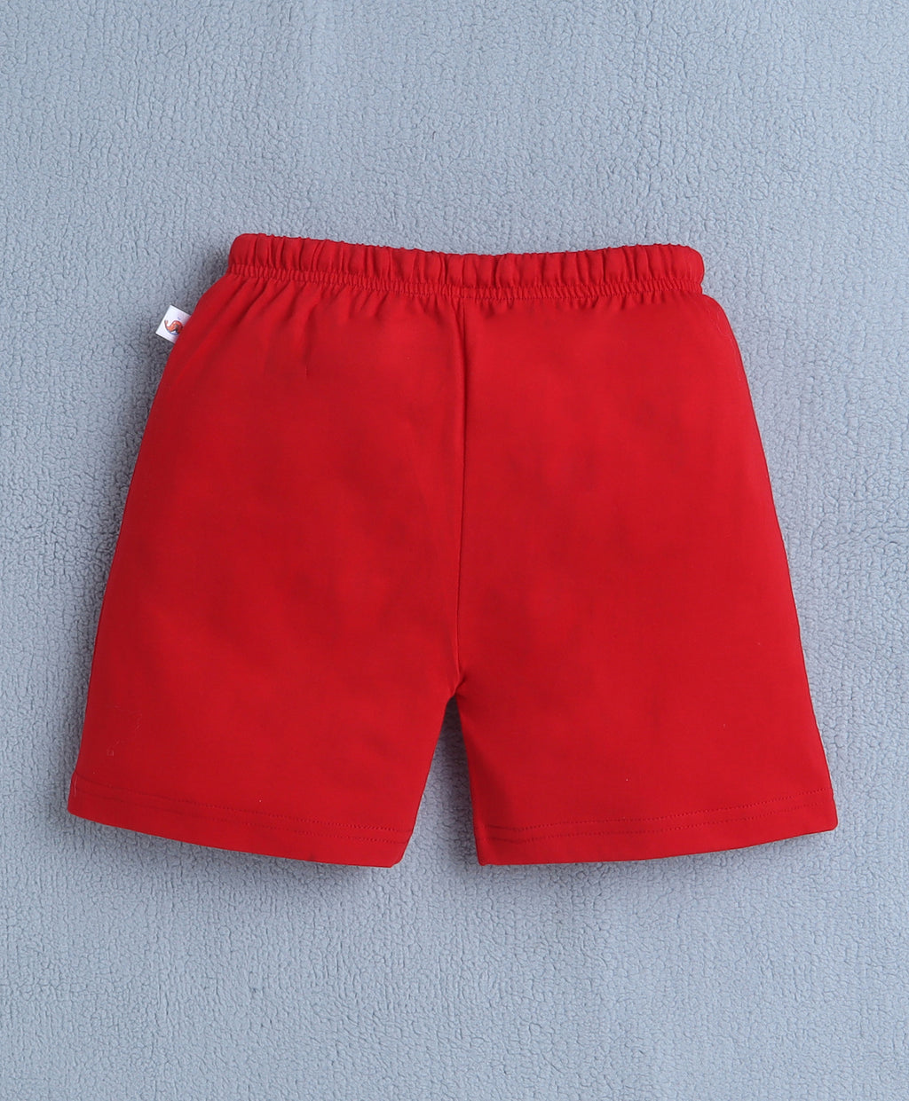 Bumzee Red & Pista Green Graphic Print Shorts, Pack of 2, 100% Cotton