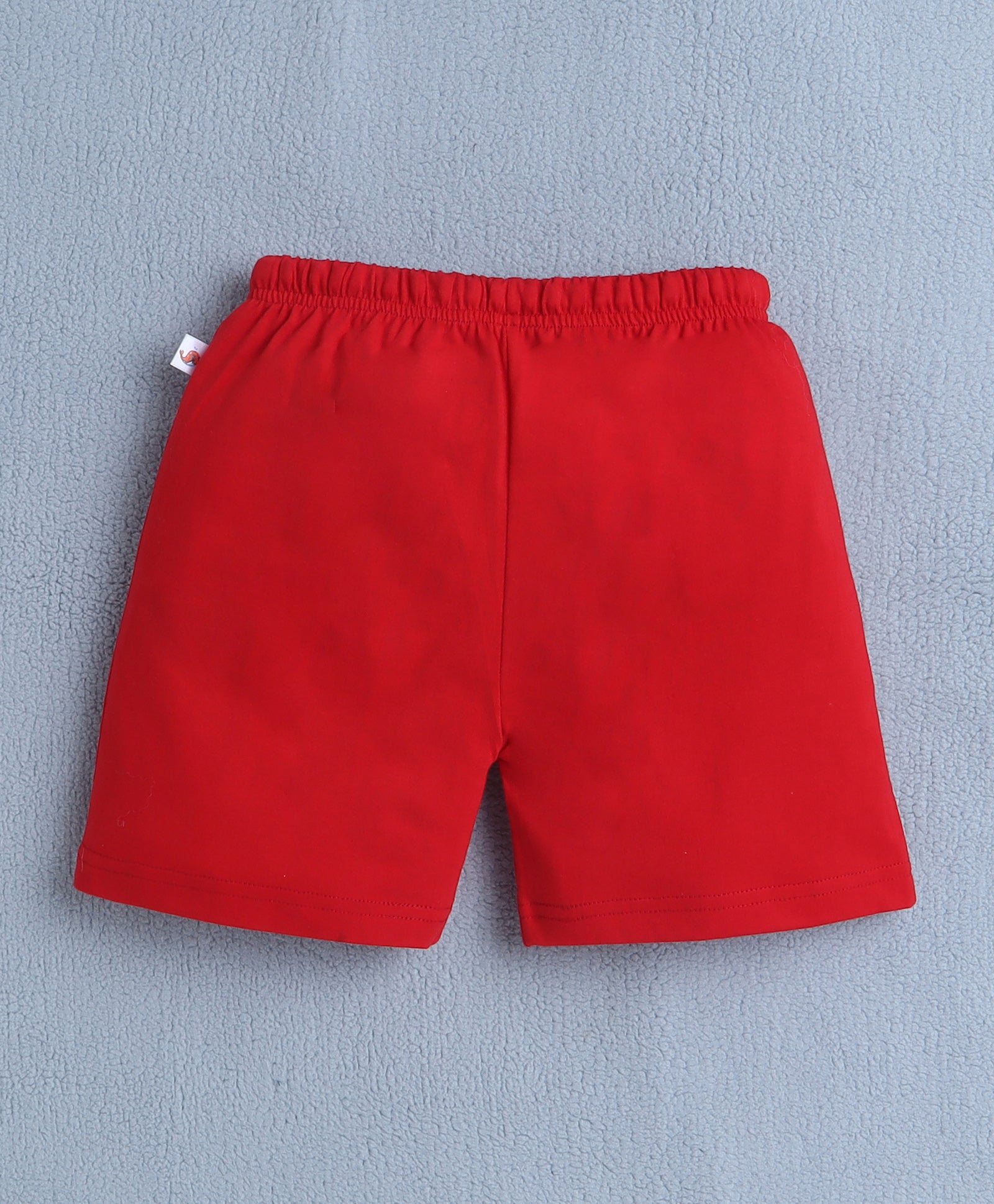 BUMZEE Red & Pista Green Boys Shorts Pack Of 2