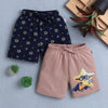 BUMZEE Brown & Navy Boys Shorts Pack Of 2
