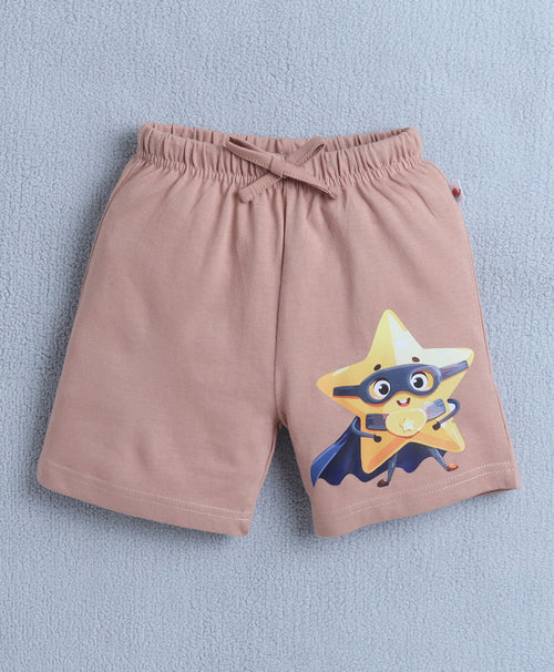 BUMZEE Brown & Navy Boys Shorts Pack Of 2