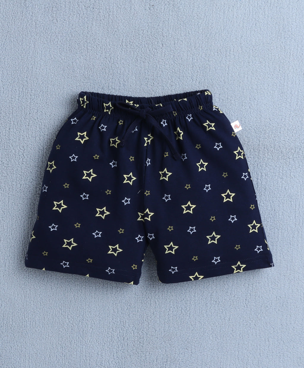 Bumzee Brown & Navy Graphic Print Shorts, Pack of 2, 100% Cotton