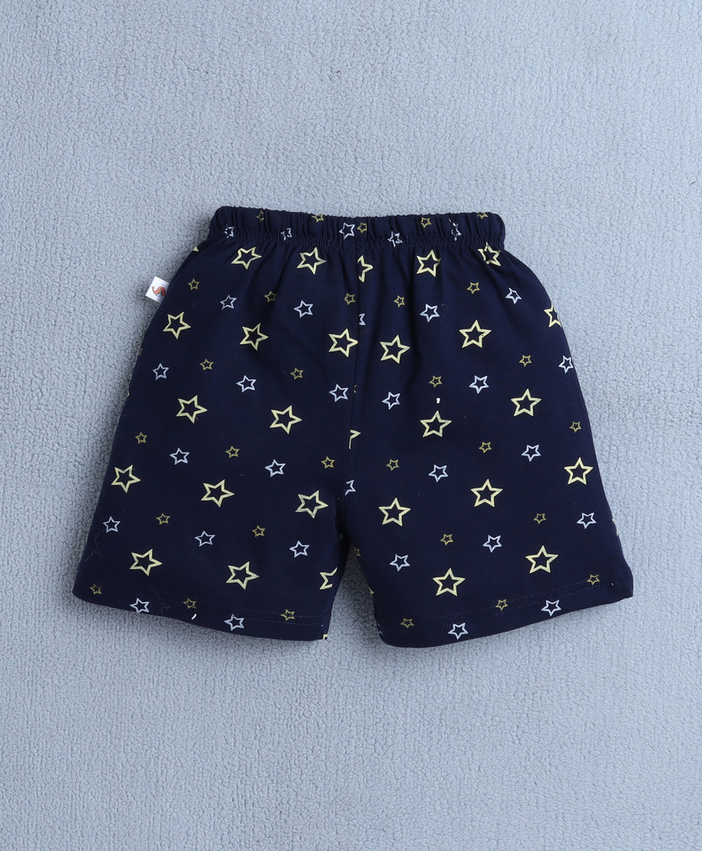 Bumzee Brown & Navy Graphic Print Shorts, Pack of 2, 100% Cotton