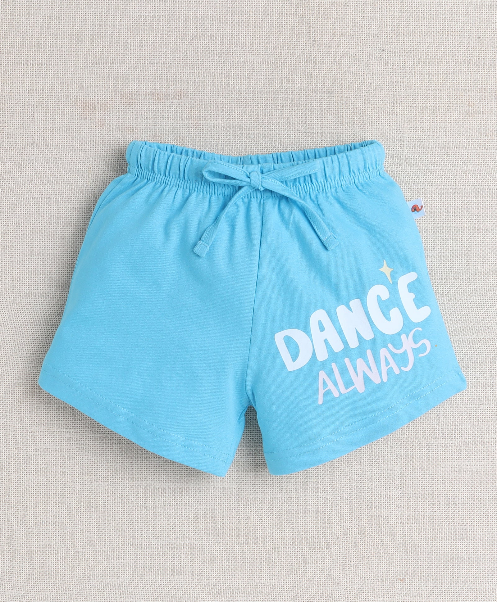 BUMZEE Blue & Multi Girls Shorts Pack Of 2
