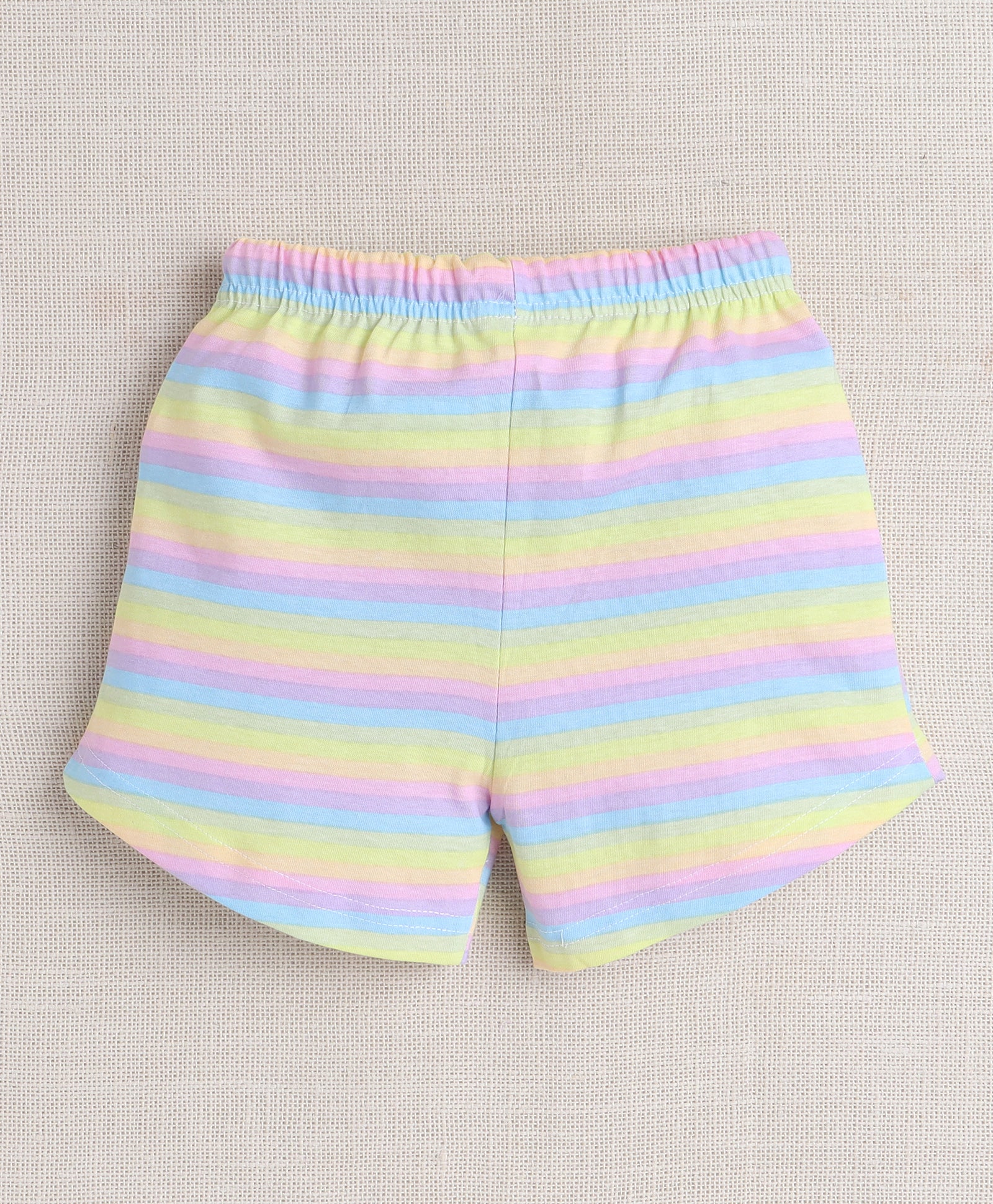 BUMZEE Blue & Multi Girls Shorts Pack Of 2