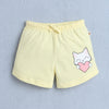 BUMZEE Yellow & White Girls Shorts Pack Of 2