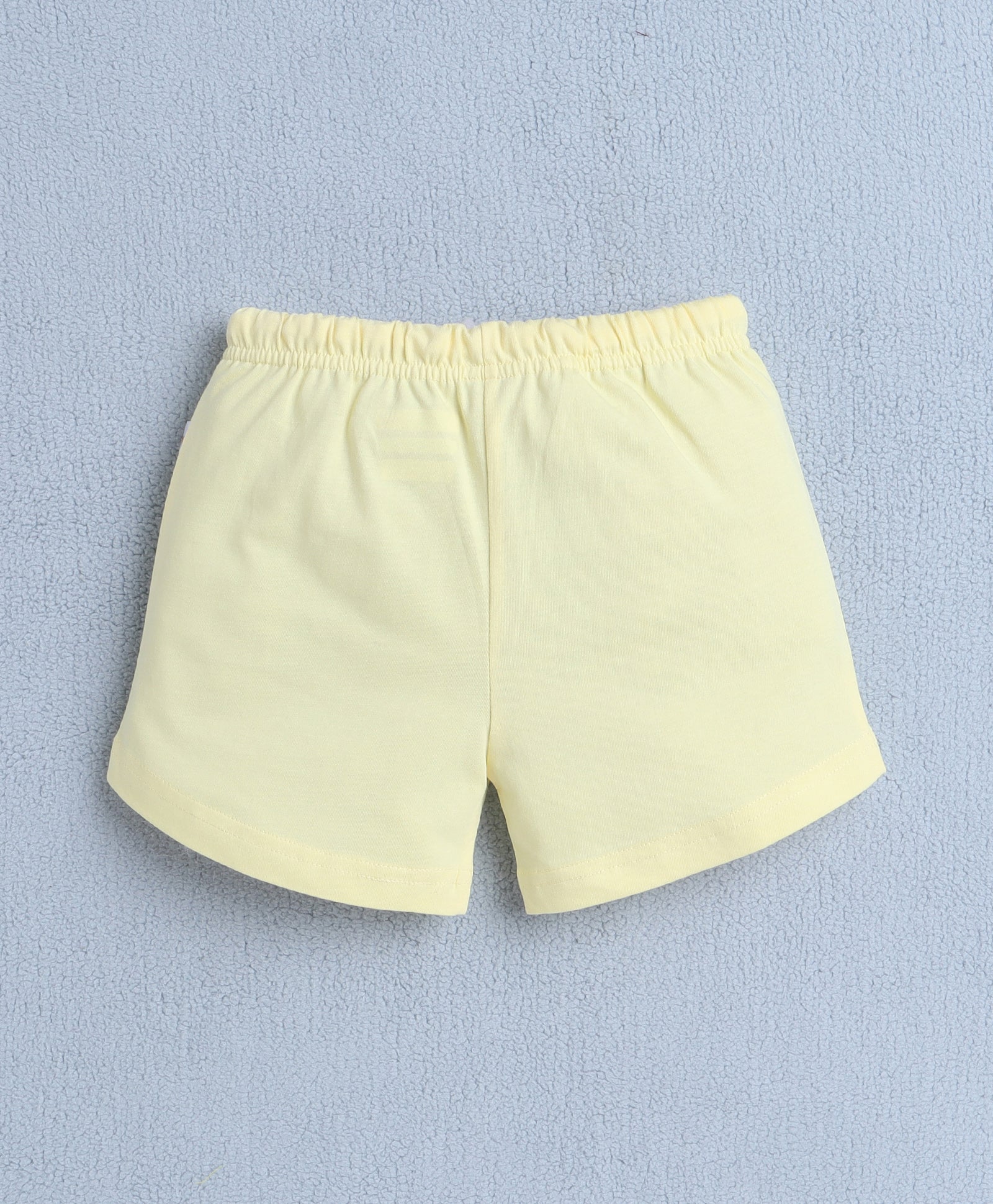 BUMZEE Yellow & White Girls Shorts Pack Of 2