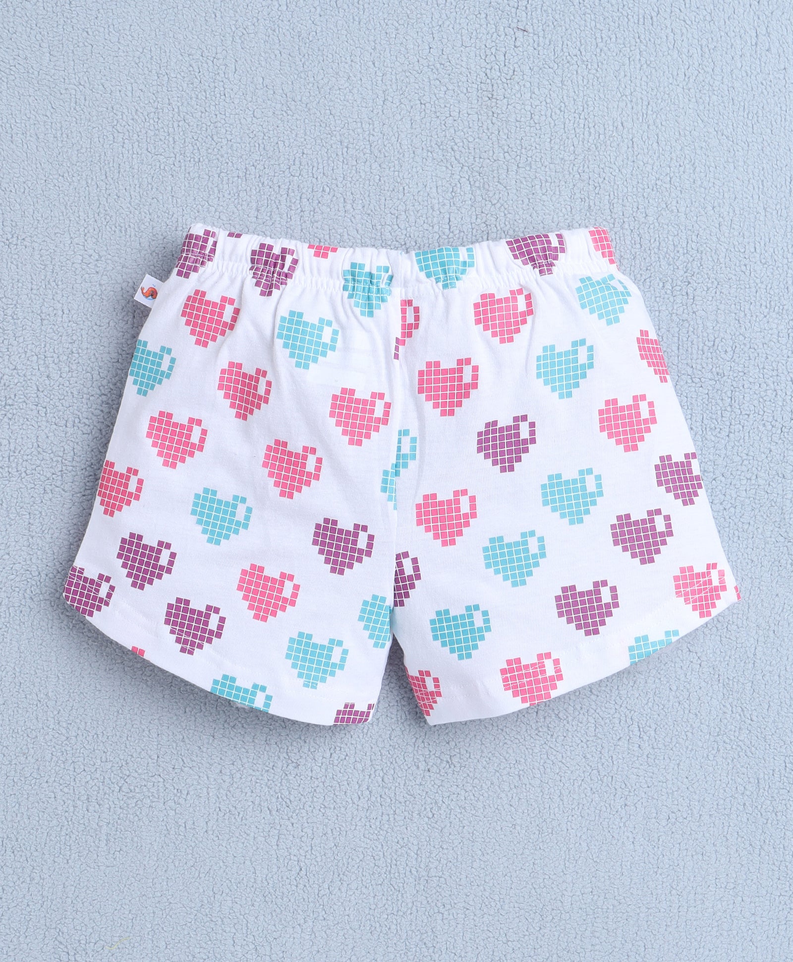 BUMZEE Yellow & White Girls Shorts Pack Of 2