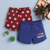 BUMZEE Indigo & Magenta Girls Shorts Pack Of 2