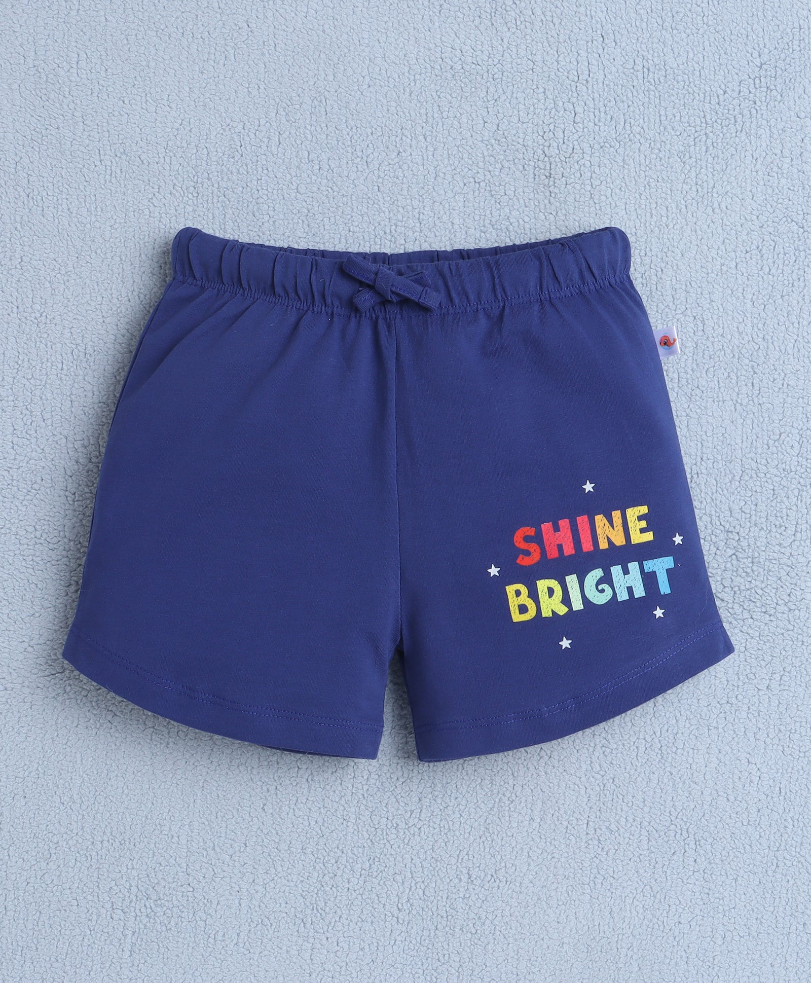 BUMZEE Indigo & Magenta Girls Shorts Pack Of 2
