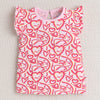 BUMZEE Navy & Pink Girls Sleeveless T-Shirt Pack Of 2