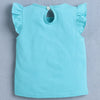 BUMZEE Blue & Yellow Girls Cap Sleeves T-Shirt Pack Of 2