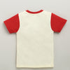 Boys 100% Cotton Graphic T-Shirt & Pyjama Set - Cream