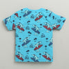 Boys 100% Cotton Animal T-Shirt & Pyjama Set - Blue