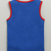 BUMZEE Royal Blue & Orange Boys Sleeveless Cotton T-Shirts Pack Of 2