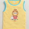 BUMZEE Yellow & Red Boys Sleeveless Cotton T-Shirts Pack Of 2