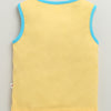 BUMZEE Yellow & Red Boys Sleeveless Cotton T-Shirts Pack Of 2
