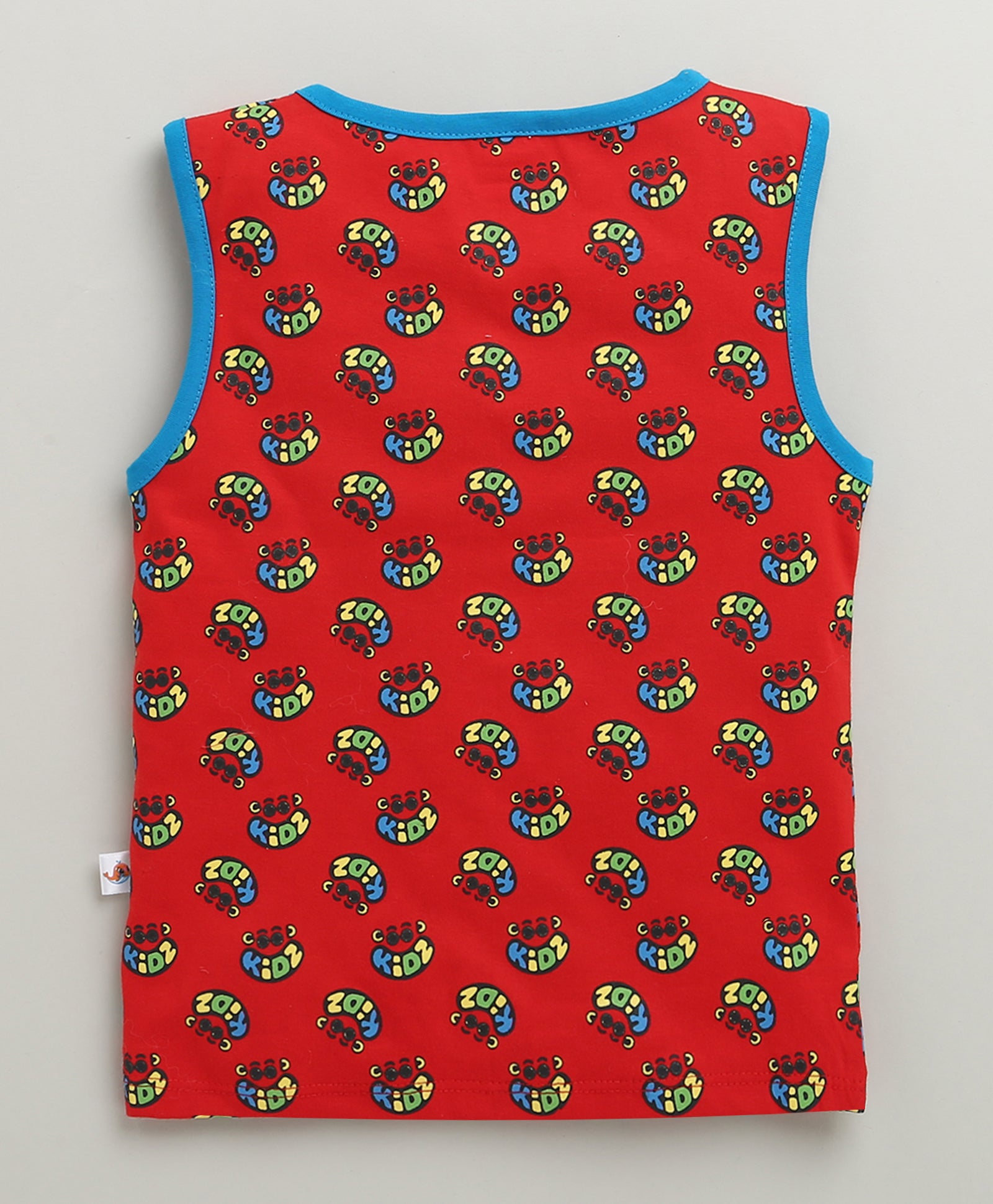 BUMZEE Yellow & Red Boys Sleeveless Cotton T-Shirts Pack Of 2