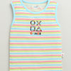 BUMZEE Navy & Multi Boys Sleeveless Cotton T-Shirts Pack Of 2