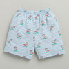 BUMZEE Coral & Sky Blue Boys Shorts Pack Of 2