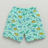 BUMZEE Mint Green & Yellow Boys Shorts Pack Of 2
