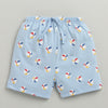 BUMZEE Orange & Sky Blue Boys Shorts Pack Of 2