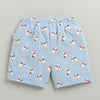 BUMZEE Orange & Sky Blue Boys Shorts Pack Of 2