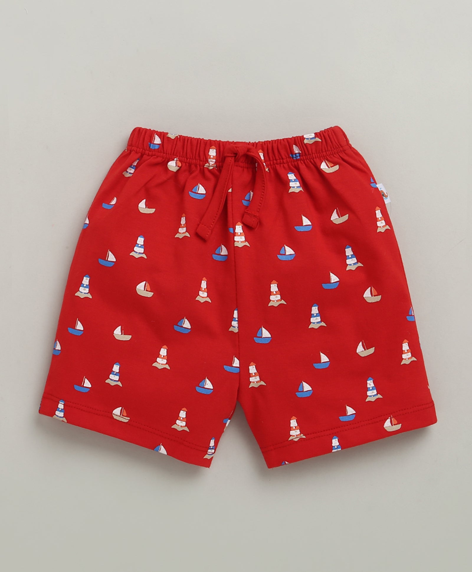 BUMZEE Blue & Red Boys Shorts Pack Of 2