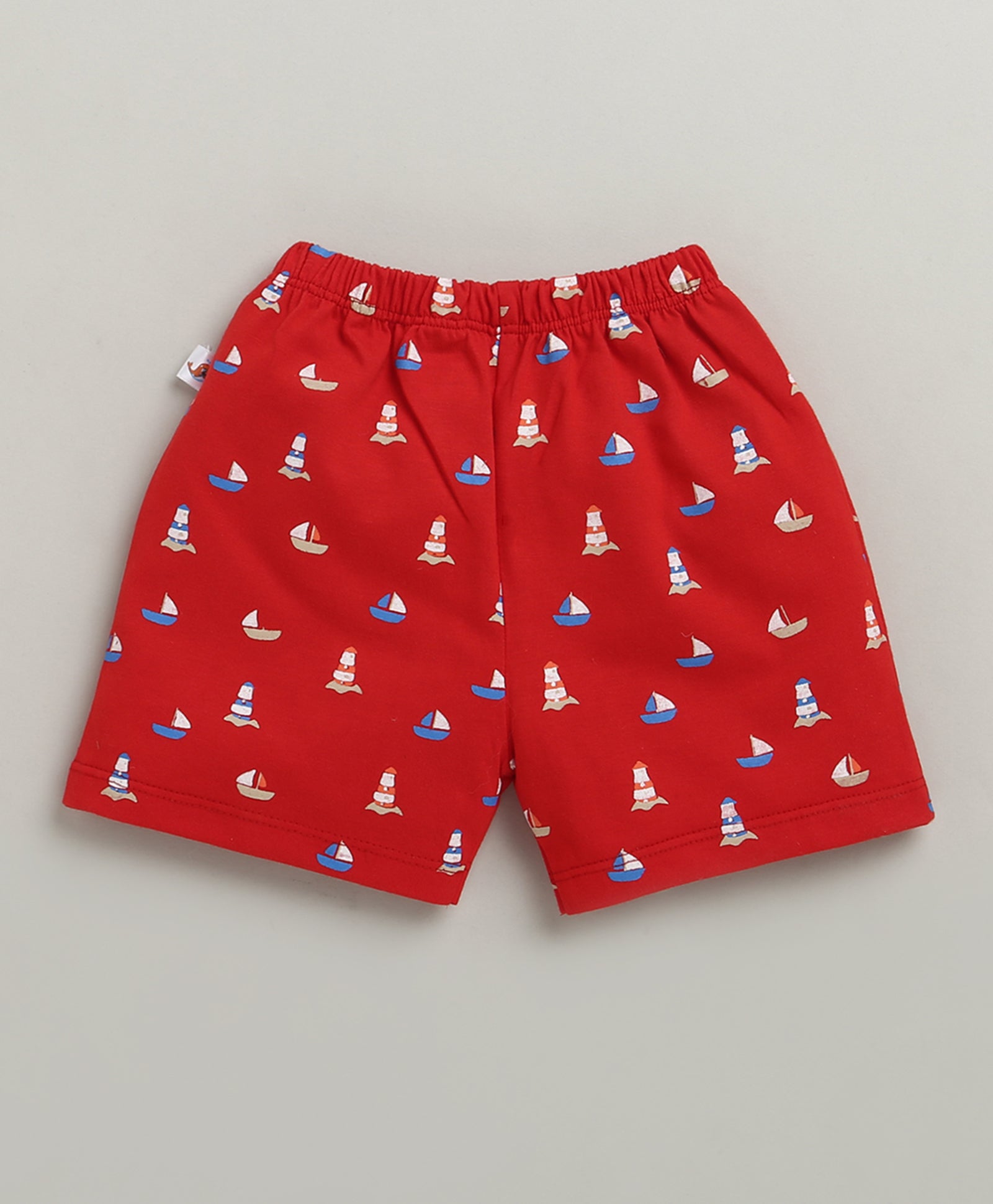 BUMZEE Blue & Red Boys Shorts Pack Of 2
