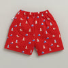 BUMZEE Blue & Red Boys Shorts Pack Of 2