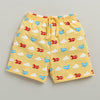 BUMZEE Green & Yellow Boys Shorts Pack Of 2