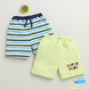 BUMZEE Green & Multi Boys Shorts Pack Of 2