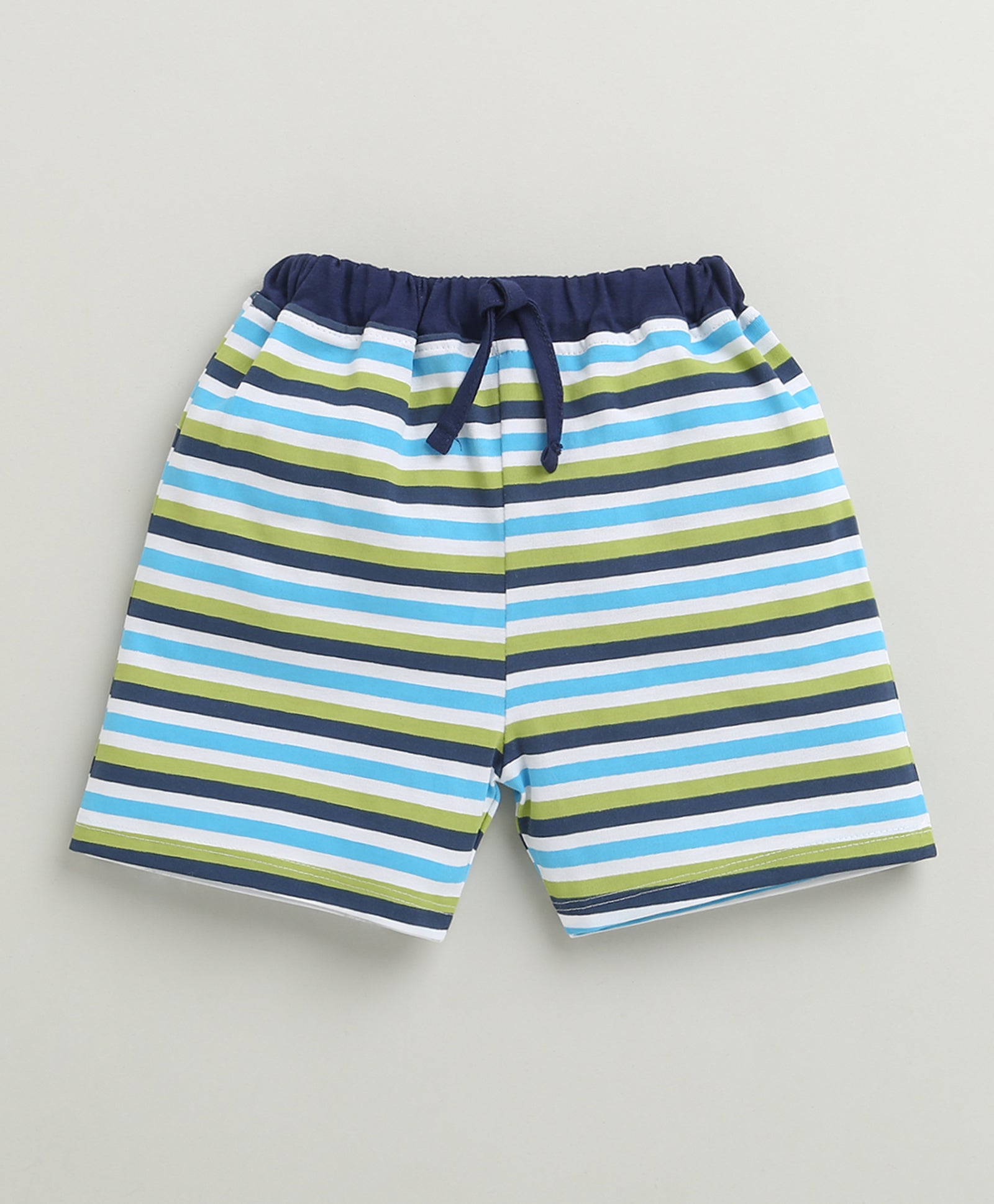 BUMZEE Green & Multi Boys Shorts Pack Of 2
