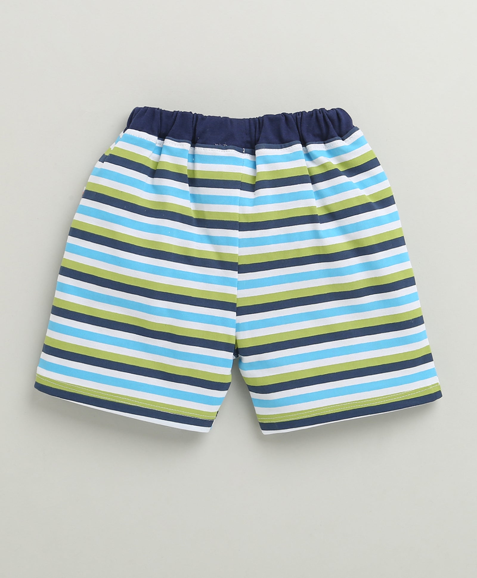 BUMZEE Green & Multi Boys Shorts Pack Of 2